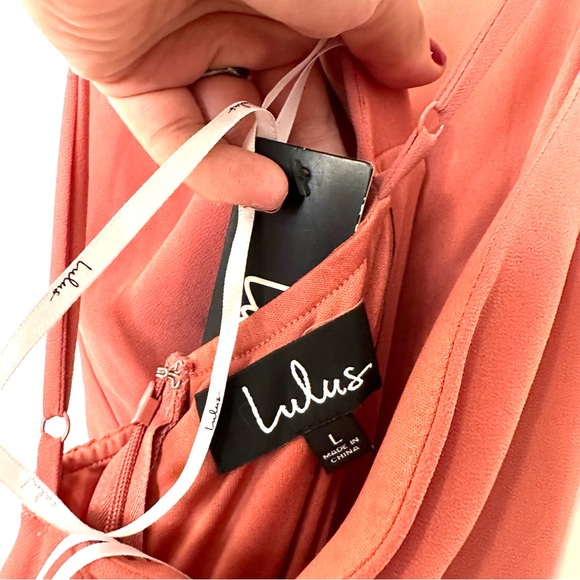 NWT Lulu's Mythical Kind Of Love Maxi Dress Strappy Open Back sz L Style # 1369 - Picture 8 of 10